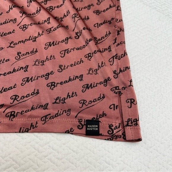 SCOTCH & Soda💜Pink Graphic Short Sleeve T-Shirt Size XS - Picture 12 of 13